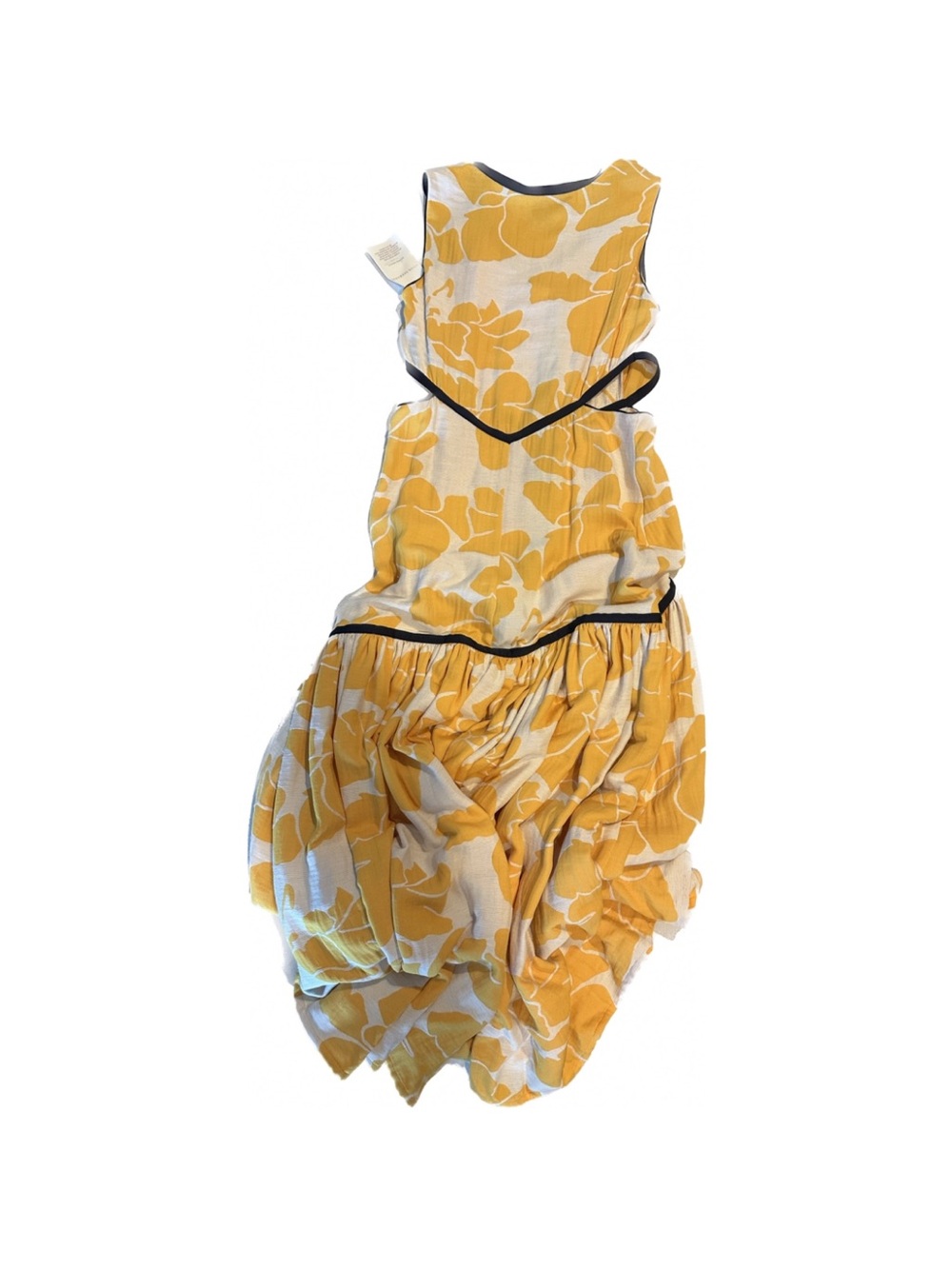Alexis Yellow and Black Floral Maxi Dress - Picture 6 of 9